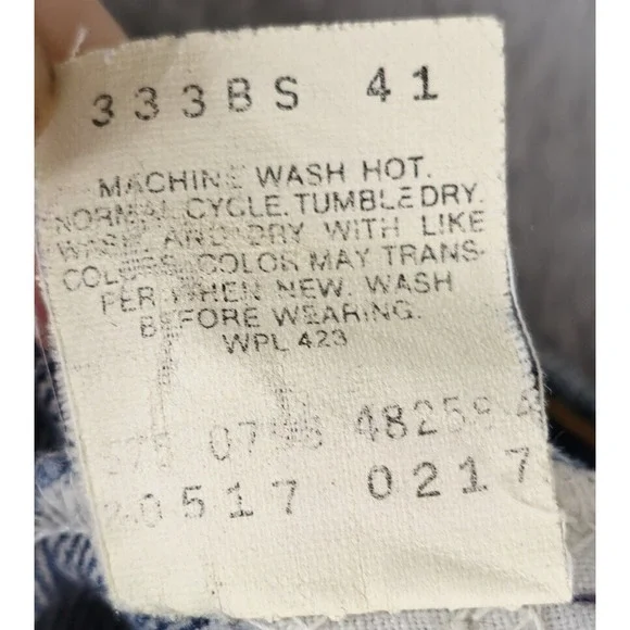 Vtg Levis Jeans Mens 36x34 517 Orange Tab Made in USA 90s Denim Hemmed 35x28